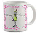 Pen At Hand Stick Figures - Mug (Retro - Mug #11)