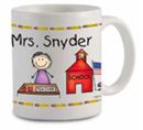 Pen At Hand Stick Figures - Mug (Teacher - Lady)