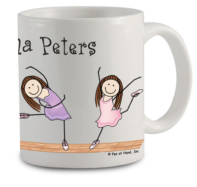 Pen At Hand Stick Figures - Mug (Ballerinas)