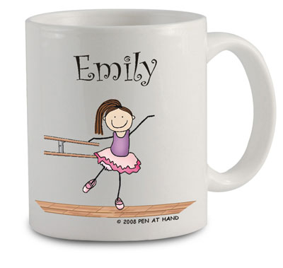 Pen At Hand Stick Figures - Mug (Ballet - Tutu - 4)