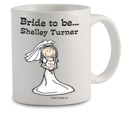 Pen At Hand Stick Figures - Mug (Bride - 2)