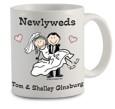 Pen At Hand Stick Figures - Mug (Newlyweds)