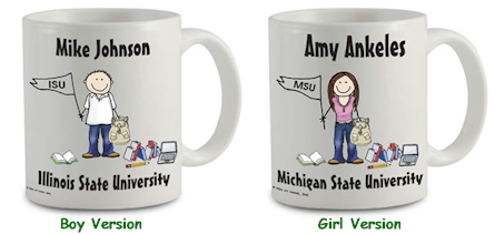 Pen At Hand Stick Figures - Mug (College)