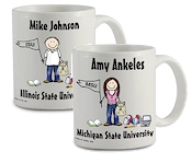 Pen At Hand Stick Figures - Mug (College)