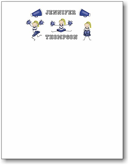 Pen At Hand Stick Figures - Small Full Color Notepads (Cheer)