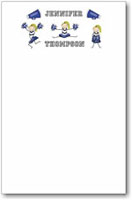 Pen At Hand Stick Figures - Large Full Color Notepads (Cheer)