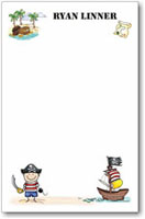 Pen At Hand Stick Figures - Large Full Color Notepads (Pirate)