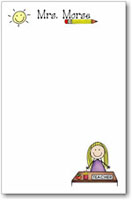 Pen At Hand Stick Figures - Large Full Color Notepads (Teacher)