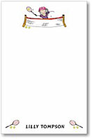 Pen At Hand Stick Figures - Large Full Color Notepads (Tennis)