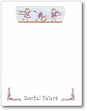 Pen At Hand Stick Figures - Small Full Color Notepads (Ballet Tutu)