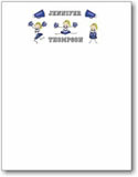 Pen At Hand Stick Figures - Small Full Color Notepads (Cheer)