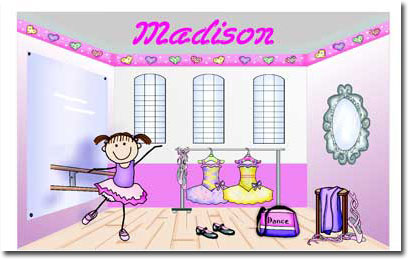 Pen At Hand Stick Figures - Laminated Placemats (Ballet 2) Pen At Hand Stick Figures - Laminated Placemats (Ballet 2)