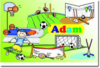 Pen At Hand Stick Figures - Laminated Placemats (Sports 2) Pen At Hand Stick Figures - Laminated Placemats (Sports 2)