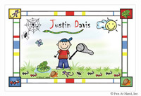 Pen At Hand Stick Figures - Laminated Placemats (Critters)