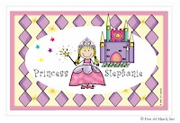 Pen At Hand Stick Figures - Laminated Placemats (Princess)