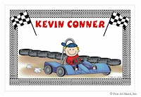 Pen At Hand Stick Figures - Laminated Placemats (Racecar)