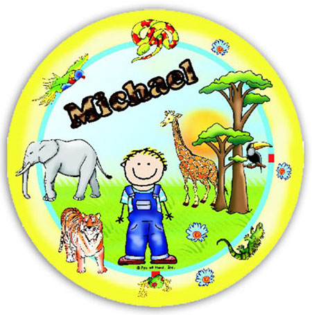 Pen At Hand Stick Figures - Plates (Animals Boy) Pen At Hand Stick Figures - Plates (Animals Boy)
