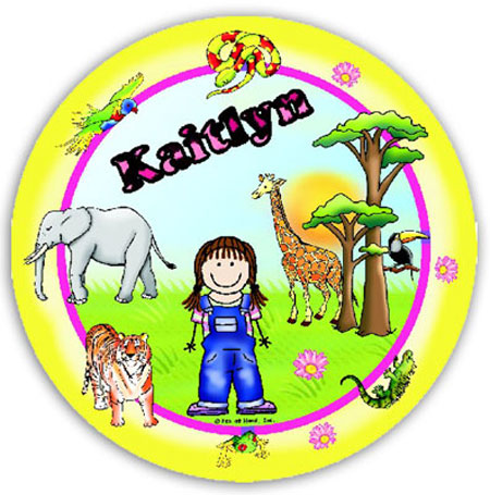 Pen At Hand Stick Figures - Plates (Animals Girl) Pen At Hand Stick Figures - Plates (Animals Girl)