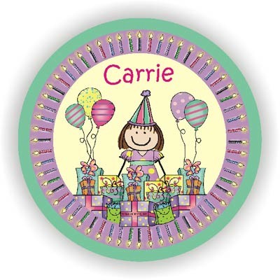 Pen At Hand Stick Figures - Plates (Bday Girl 2) Pen At Hand Stick Figures - Plates (Bday Girl 2)