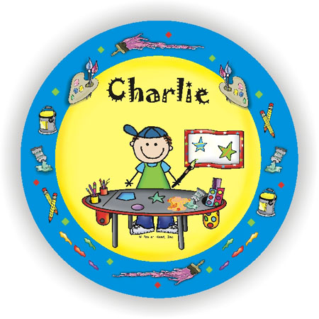 Pen At Hand Stick Figures - Plates (Craft Boy) Pen At Hand Stick Figures - Plates (Craft Boy)
