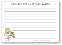 Pen At Hand Stick Figures - Recipe Cards (Recipe 1)