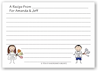 Pen At Hand Stick Figures - Recipe Cards (Recipe 3)