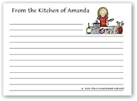 Pen At Hand Stick Figures - Recipe Cards (Recipe 8)