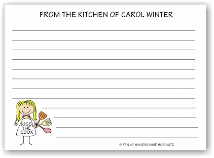 Pen At Hand Stick Figures - Recipe Cards (Recipe 1) Pen At Hand Stick Figures - Recipe Cards (Recipe 1)