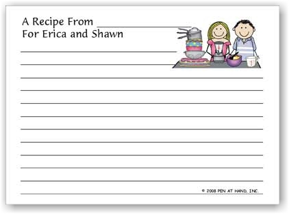 Pen At Hand Stick Figures - Recipe Cards (Recipe 9)