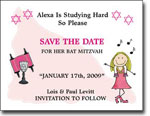 Pen At Hand Stick Figures - Save The Date Cards (Bat 3)