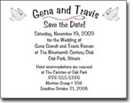 Pen At Hand Stick Figures - Save The Date Cards (Doves)