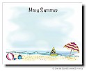 Pen At Hand Stick Figures Stationery - Beach (Theme)