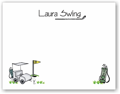 Pen At Hand Stick Figures Stationery - Golf (Theme) Pen At Hand Stick Figures Stationery - Golf (Theme)
