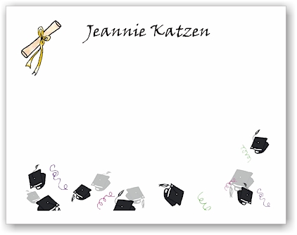 Pen At Hand Stick Figures - Theme Stationery (Graduate)