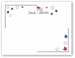 Pen At Hand Stick Figures Stationery - Patriot (Theme)