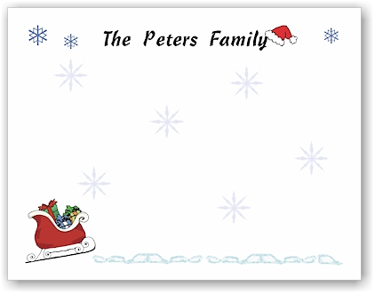 Pen At Hand Stick Figures Stationery - Santa Sleigh (Theme) Pen At Hand Stick Figures Stationery - Santa Sleigh (Theme)