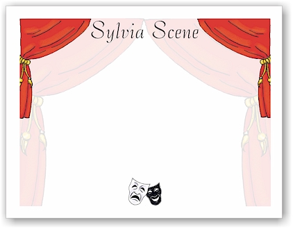 Pen At Hand Stick Figures - Theme Stationery (Theater) Pen At Hand Stick Figures - Theme Stationery (Theater)
