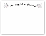 Pen At Hand Stick Figures Stationery - Wedding Dove (Theme)