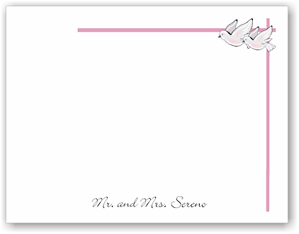 Pen At Hand Stick Figures Stationery - Wedding Dove2 (Theme)