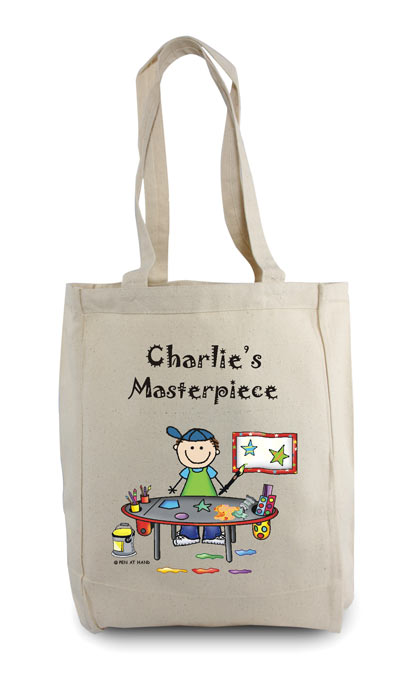 Pen At Hand Stick Figures - Tote Bag - Craft Boy