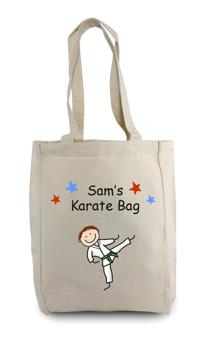 Pen At Hand Stick Figures - Tote Bag - Karate