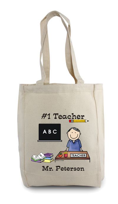 Pen At Hand Stick Figures - Tote Bag - Teacher 2 Man