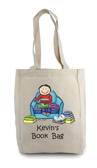 Pen At Hand Stick Figures - Tote Bag - Reader 2 Boy