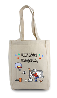 Pen At Hand Stick Figures - Tote Bag - Sports Boy