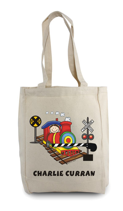 Pen At Hand Stick Figures - Tote Bag - Train Pen At Hand Stick Figures - Tote Bag - Train