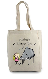 Pen At Hand Stick Figures - Tote Bag - Music