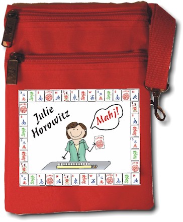 Pen At Hand Stick Figures - Mahjong Bag (BACKORDERED) Pen At Hand Stick Figures - Mahjong Bag (BACKORDERED)