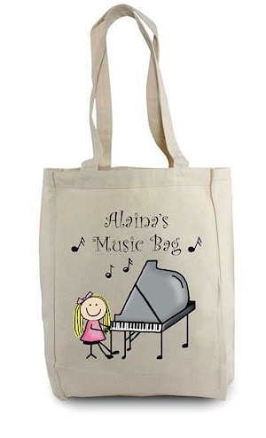 Pen At Hand Stick Figures - Tote Bag - Music
