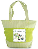 Pen At Hand Stick Figures - Zippered Tote Bag (Beach)
