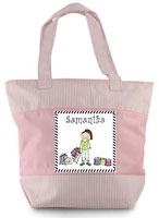 Pen At Hand Stick Figures - Zippered Tote Bag (Shopper)